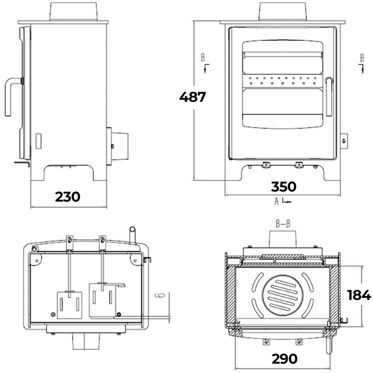 Small Solway Multifuel Stove
