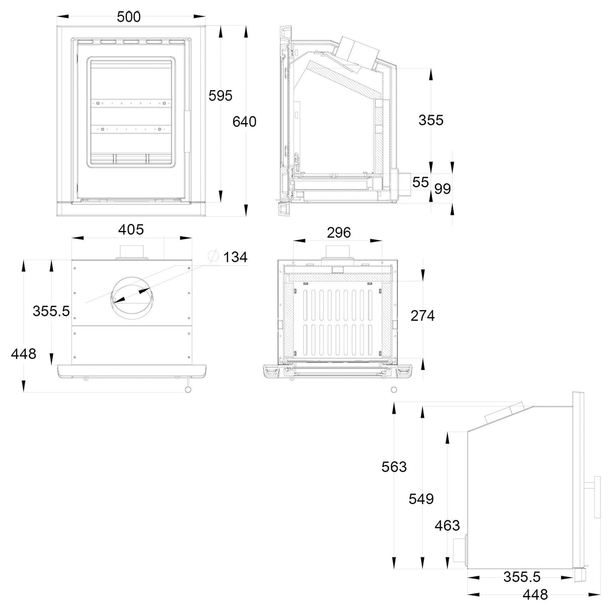 Coniston Multifuel Inset Stove