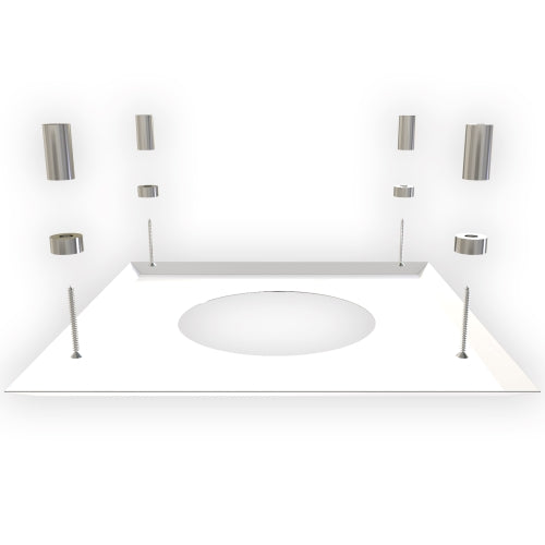 Firestop Cover Plate - White 150