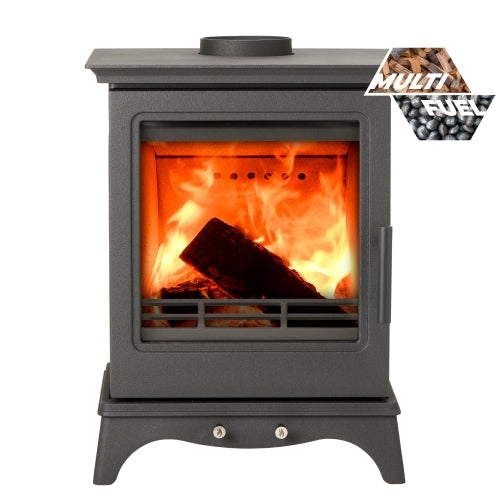 MI-Fire Medium Chatsworth MF - 5kW, Matt Black, ECODesign