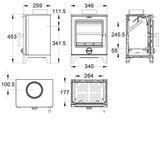 Derwent Small Wood Stove - 4Kw