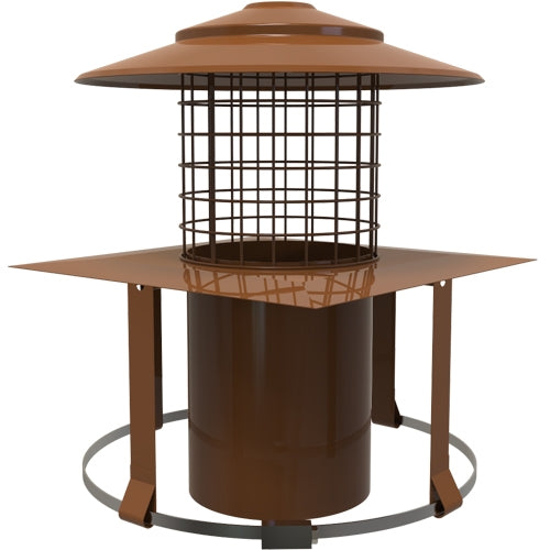 MI-FLEX Square Pot Hanging Cowl (Terracotta) - Ø125