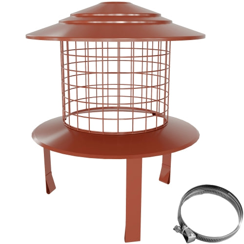 Bird Guard with Collar Terracotta